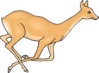 Running Deer Clip Art